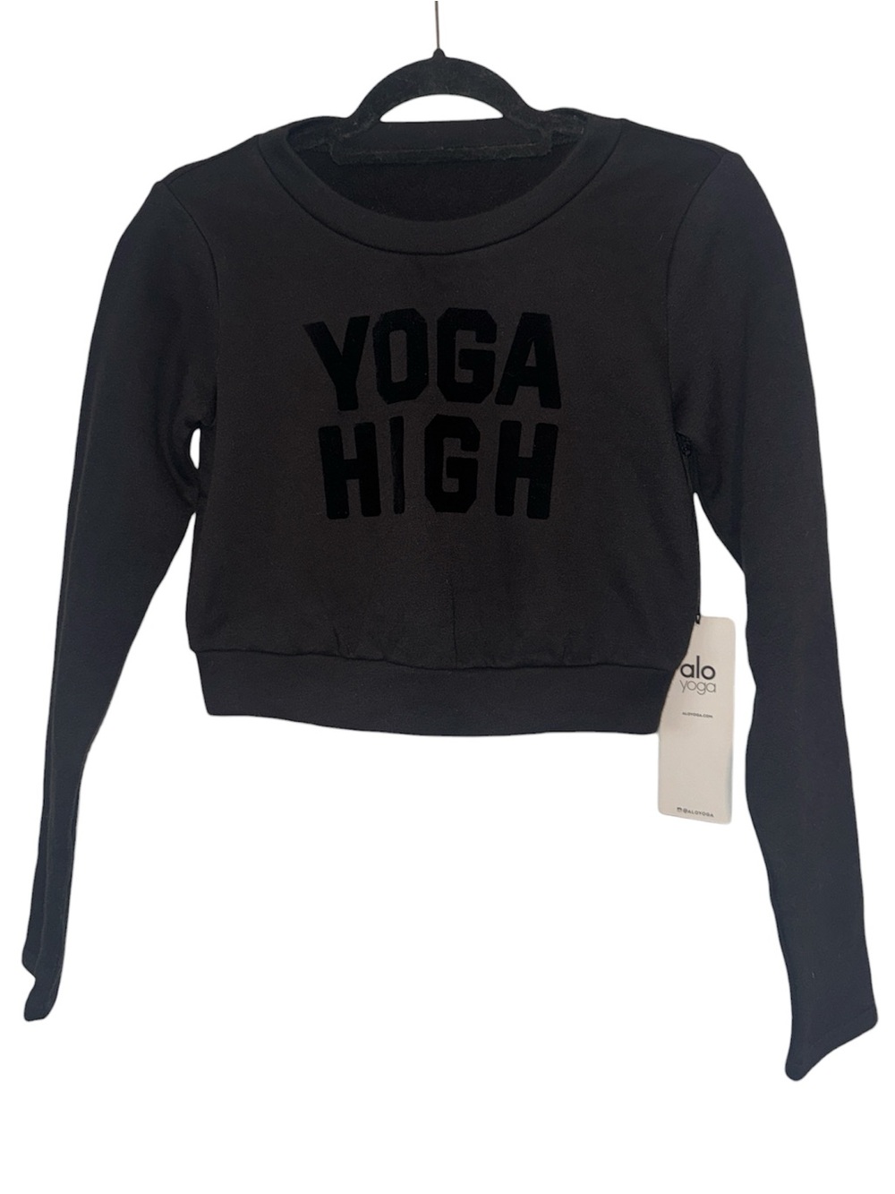 Alo yoga high crop sweater (XS)